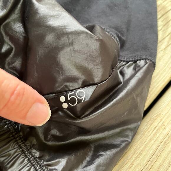 Splits 59 Black Long Sleeve Funnel Neck Top With Drawstring Size L - Picture 6 of 8